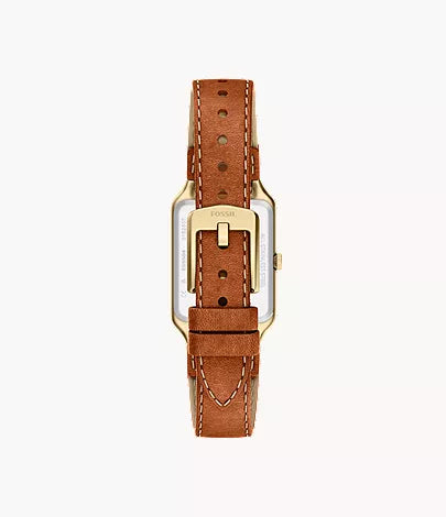 Raquel 23mm Three-Hand Date Medium Brown Leather Watch