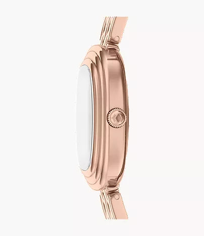 Emerson 30mm Three-Hand Rose Gold-Tone Stainless Steel Watch