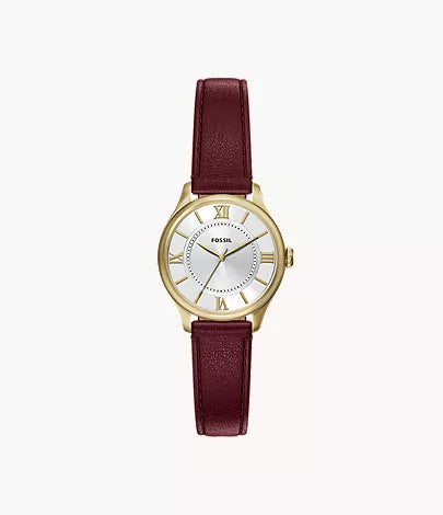 Gilmore 28mm Three-Hand Brown Leather Watch J6