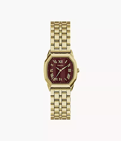 Harlow 27mm Three-Hand Gold-Tone Stainless Steel Watch