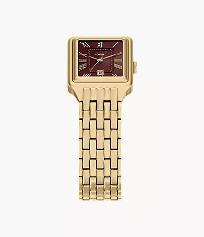 Raquel 23mm Three-Hand Date Gold-Tone Stainless Steel Watch