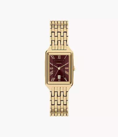 Raquel 23mm Three-Hand Date Gold-Tone Stainless Steel Watch
