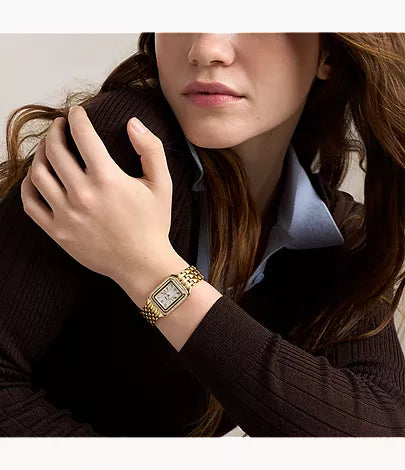 Raquel 23mm Two-Hand Gold-Tone Stainless Steel Watch