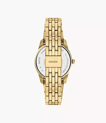 Scarlette 34mm Three-Hand Day-Date Gold-Tone Stainless Steel Watch