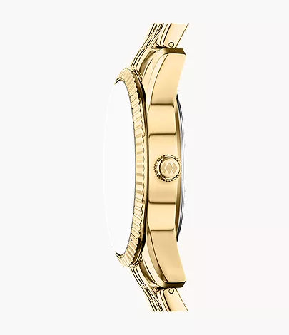 Scarlette 34mm Three-Hand Day-Date Gold-Tone Stainless Steel Watch