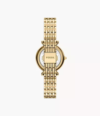Carlie 28mm Three-Hand Gold-Tone Stainless Steel Watch