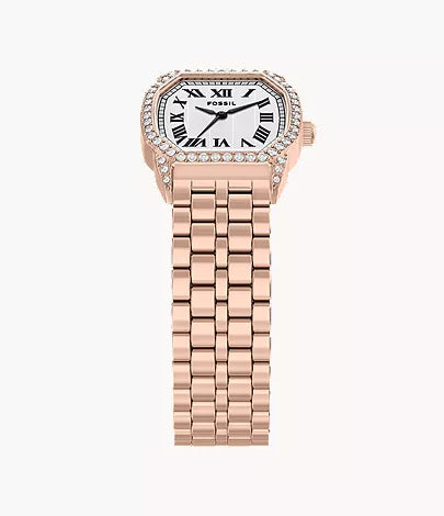 Harlow 27mm Three-Hand Rose Gold-Tone Stainless Steel Watch