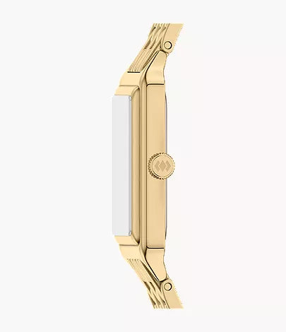 Raquel 23mm Three-Hand Date Gold-Tone Stainless Steel Watch
