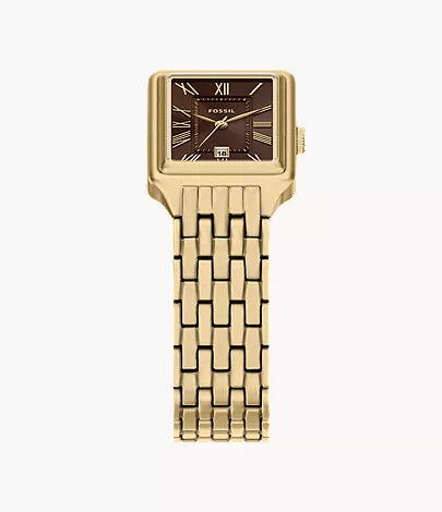 Raquel 23mm Three-Hand Date Gold-Tone Stainless Steel Watch