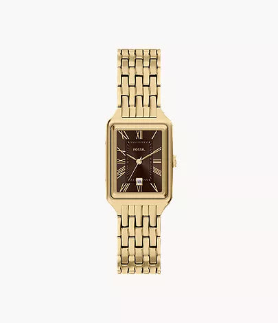 Raquel 23mm Three-Hand Date Gold-Tone Stainless Steel Watch