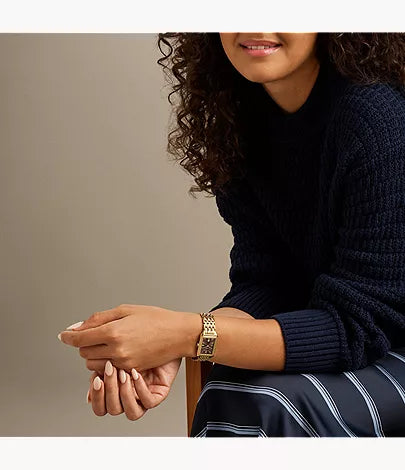 Raquel 23mm Three-Hand Date Gold-Tone Stainless Steel Watch