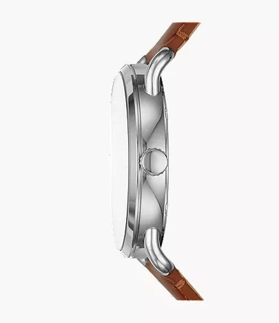 Copeland 42mm Three-Hand Luggage Leather Watch
