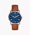 Copeland 42mm Three-Hand Luggage Leather Watch