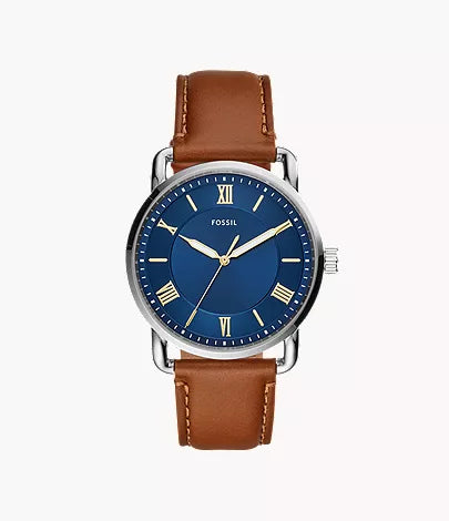 Copeland 42mm Three-Hand Luggage Leather Watch