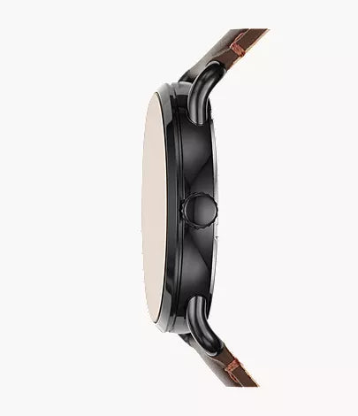 Copeland 42mm Three-Hand Brown Leather Watch