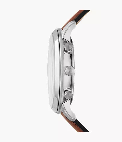 Neutra 44mm Chronograph Luggage Leather Watch and Bracelet Set