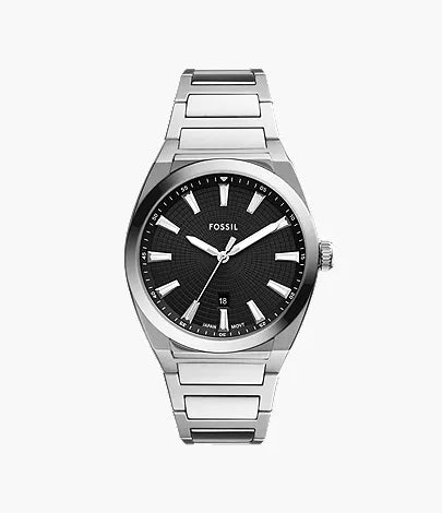 Everett 42mm Three-Hand Date Stainless Steel Watch