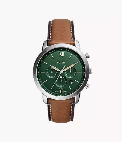 Neutra 44mm Chronograph Brown Leather Watch E3