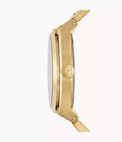 Everett 42mm Three-Hand Date Gold-Tone Stainless Steel Watch