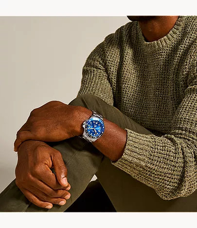 Fossil Blue GMT 46mm Stainless Steel Watch