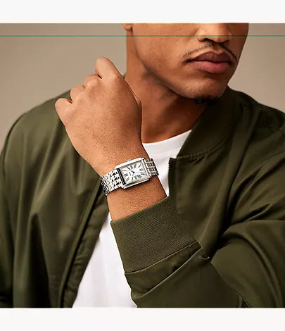 Carraway 30mm Three-Hand Stainless Steel Watch