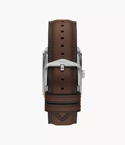 Carraway 30mm Three-Hand Brown Leather Watch