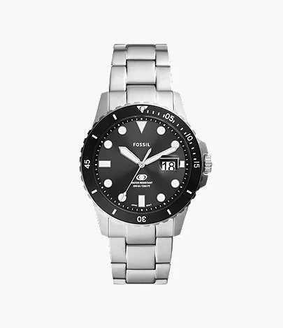 Fossil Blue Dive 42mm Three-Hand Date Stainless Steel Watch G7