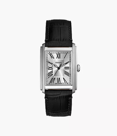 Carraway 30mm Three-Hand Brown Croco Leather Watch T2