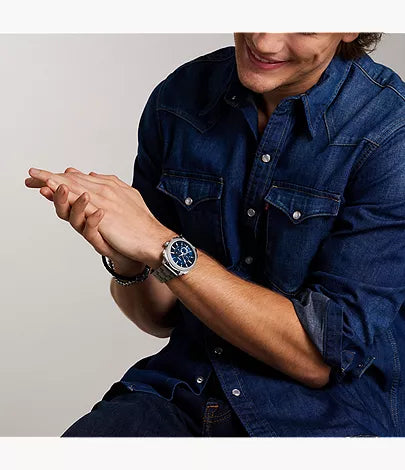 Machine 44mm Chronograph Stainless Steel Watch