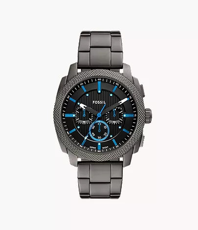 Machine 44mm Chronograph Smoke Stainless Steel Watch