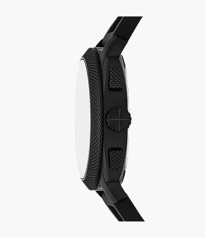 Machine 44mm Chronograph Black Silicone Watch