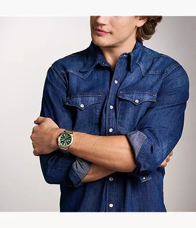 Everett 44mm Chronograph Two-Tone Stainless Steel Watch