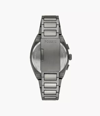Everett 44mm Chronograph Smoke Stainless Steel Watch