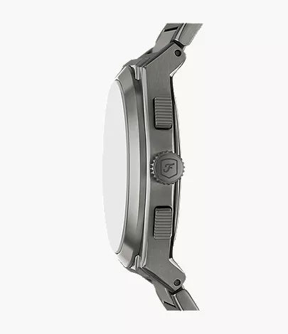 Everett 44mm Chronograph Smoke Stainless Steel Watch
