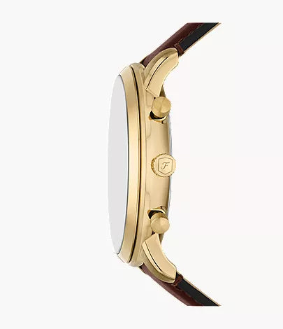 Neutra 44mm Chronograph Brown Leather Watch