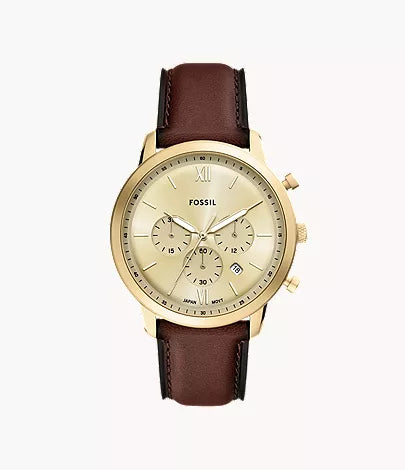 Neutra 44mm Chronograph Brown Leather Watch E3