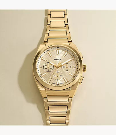 Everett 44mm Chronograph Gold-Tone Stainless Steel Watch