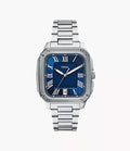 Crosby 42mm Three-Hand Date Stainless Steel Watch