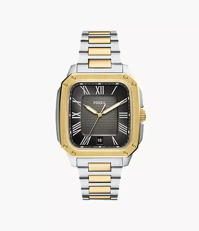 Crosby 42mm Three-Hand Date Stainless Steel Watch S6
