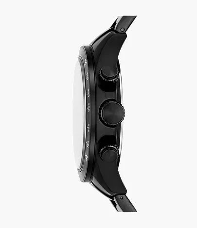 Autocross 42mm Multifunction Black Stainless Steel Watch
