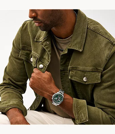 Autocross 42mm Multifunction Stainless Steel Watch