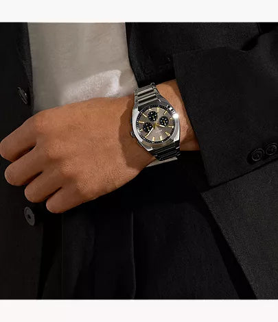 Everett 44mm Chronograph Stainless Steel Watch