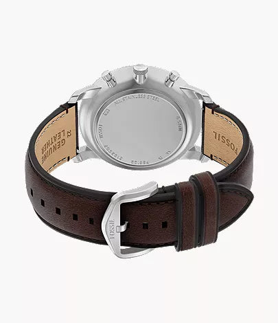 Neutra 44mm Chronograph Brown Leather Watch