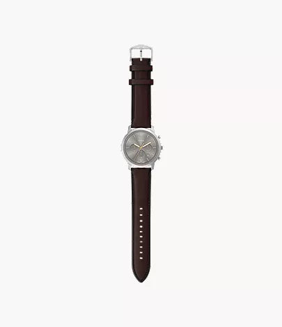 Neutra 44mm Chronograph Brown Leather Watch