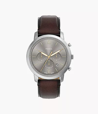 Neutra 44mm Chronograph Brown Leather Watch E3