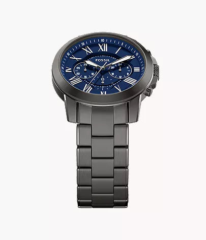 Grant 44mm Chronograph Gunmetal Stainless Steel Watch