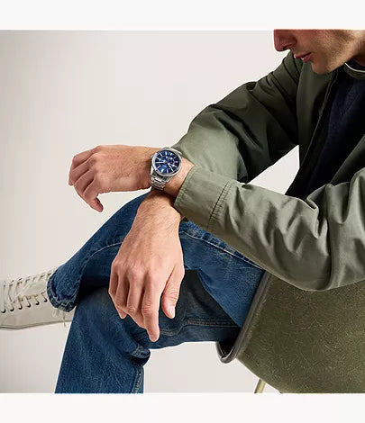 Pearson 42mm Multifunction Stainless Steel Watch