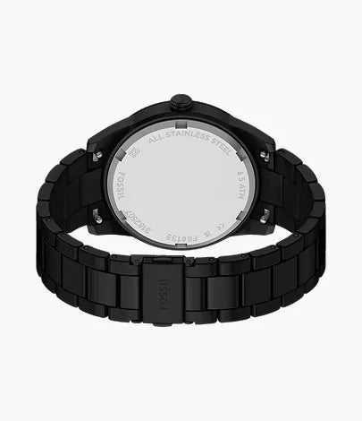 Pearson 42mm Multifunction Black Stainless Steel Watch