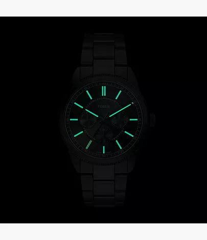 Pearson 42mm Multifunction Black Stainless Steel Watch