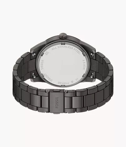Pearson 42mm Multifunction Gunmetal Stainless Steel Watch